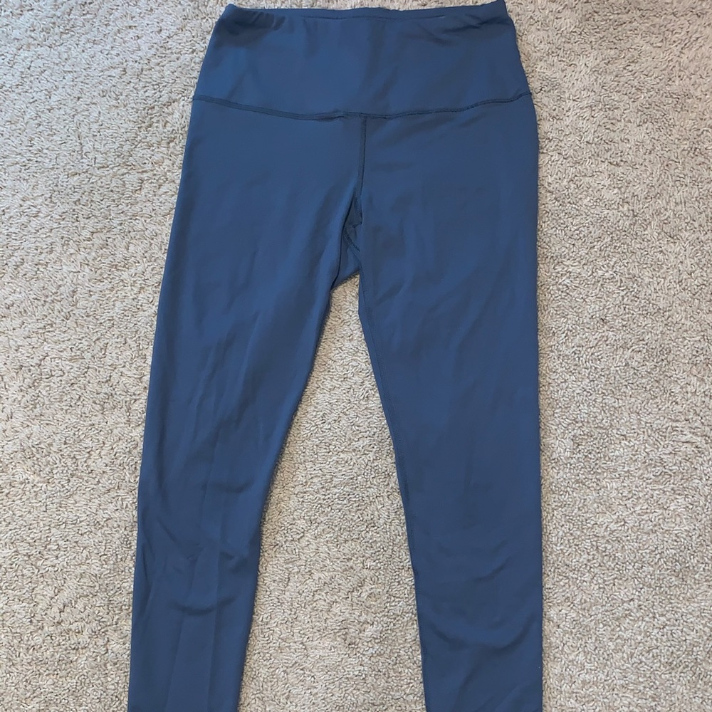 Steel Blue High Waisted 90 Degree Leggings